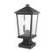 Z-Lite Beacon 2 Light Outdoor Pier Mounted Fixture, Oil Rubbed Bronze & Clear Beveled 568PHBS-SQPM-ORB - alternate 4